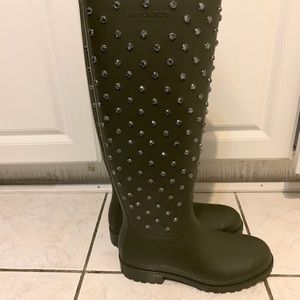 YSL RAINBOOTS WITH STUDS SIZE 5 BRAND NEW